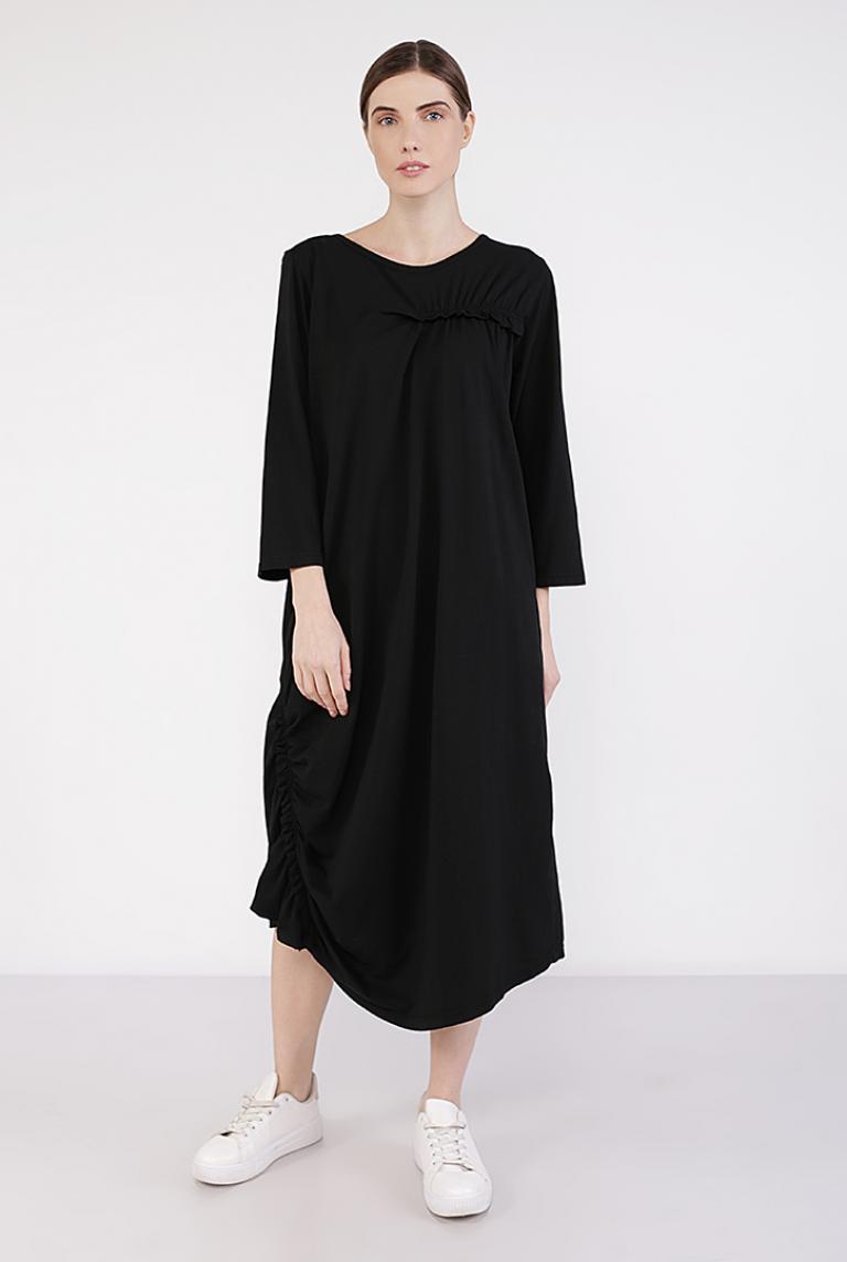 Длинное платье Wendy Trendy черного цвета