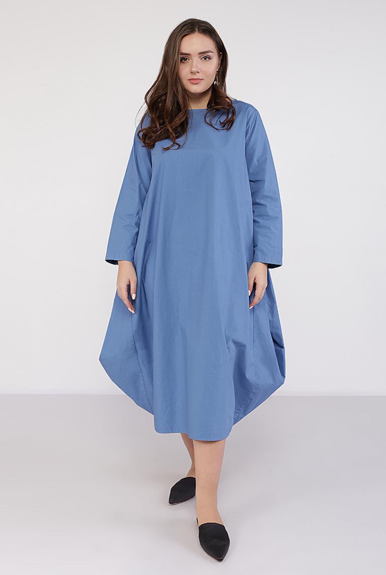 Синее широкое платье от Wendy Trendy