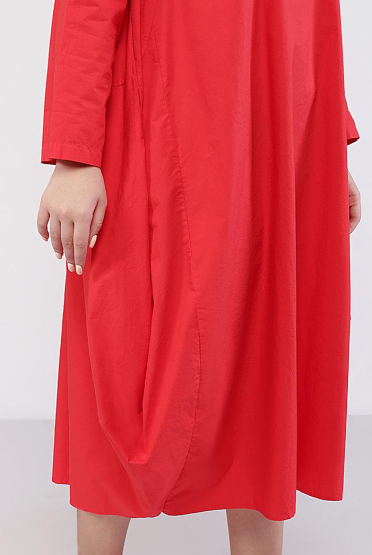 Красное широкое платье от Wendy Trendy