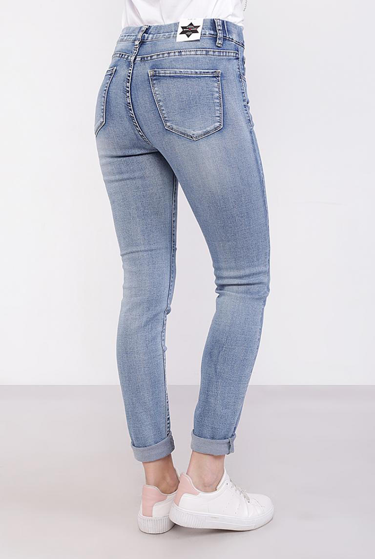 Обтягивающие джинсы на резинке от Miss Bon Bon 