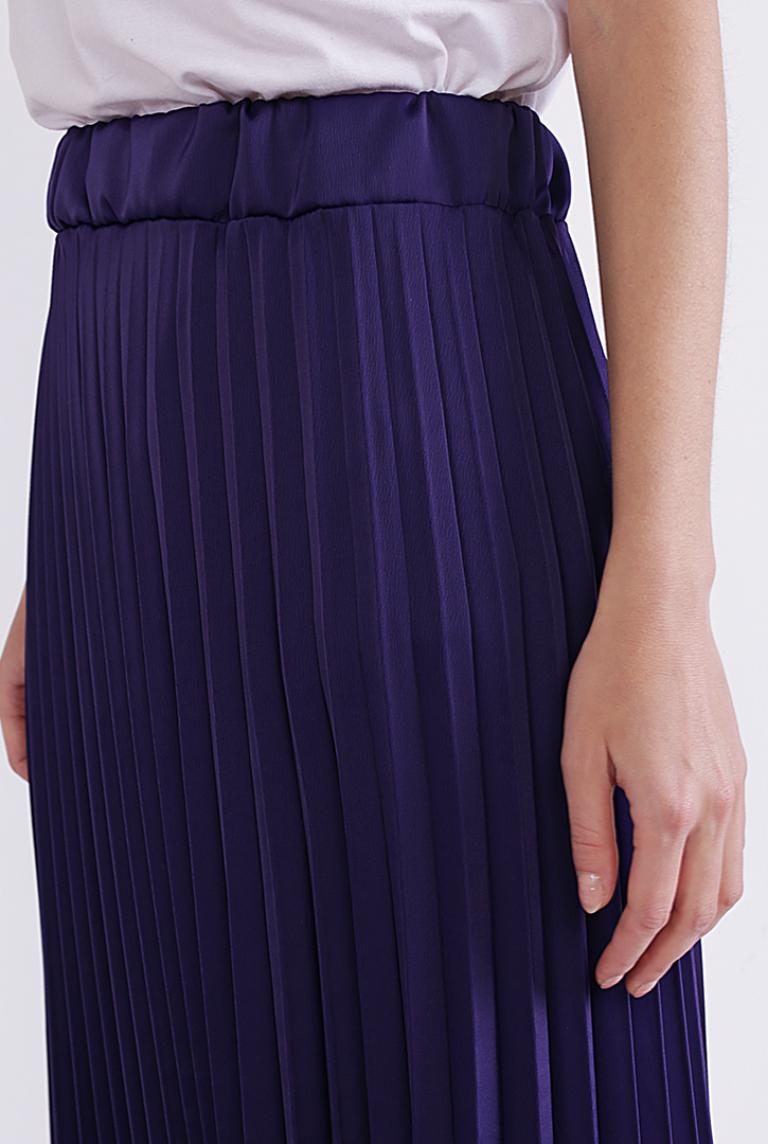 Плиссированная юбка Coolples Moda фиолетовая