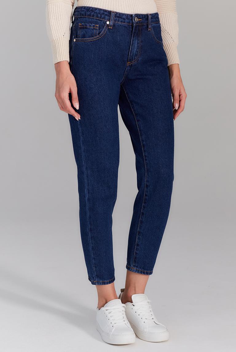 Классические джинсы темно-синего цвета от Miss Bon Bon