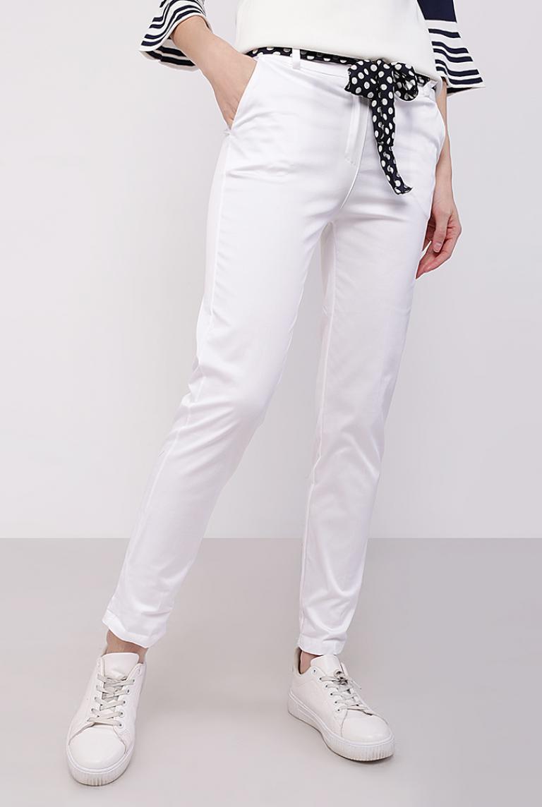 Белые брюки с поясом от Civico-8