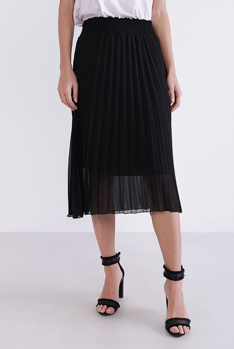 Плиссированная юбка Coolples Moda черная