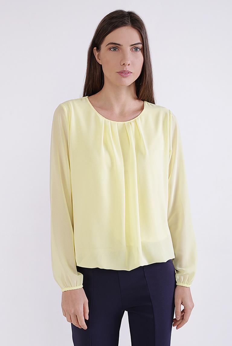 Лёгкая блуза лимонного цвета Coolples Moda 