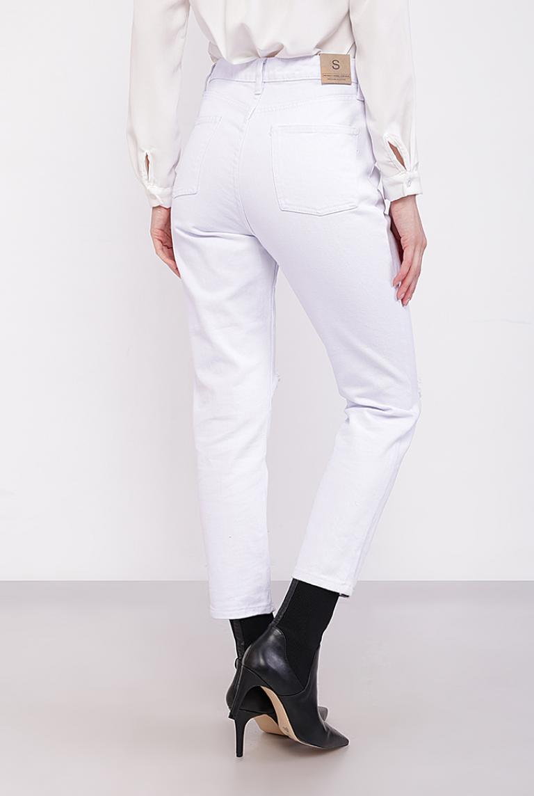 Белые джинсы мом от Angelica 