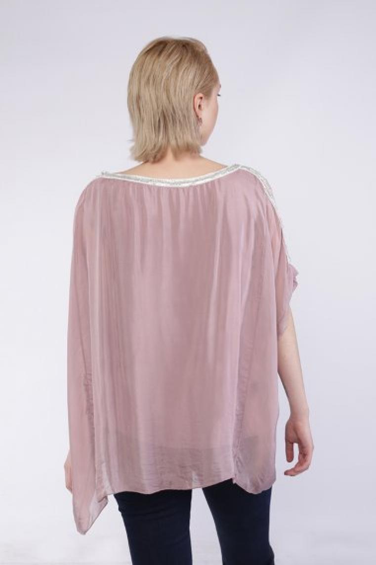 Безразмерная блузка Fashion розовая