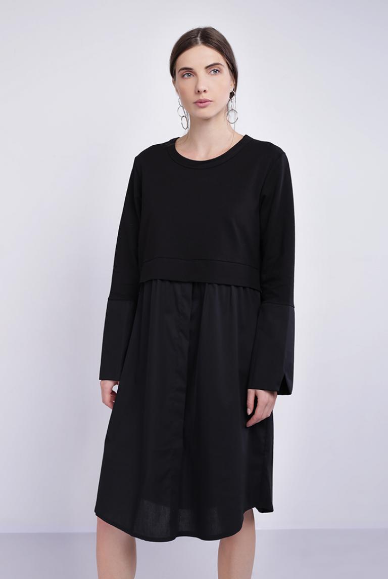 Оригинальное черное платье Stella Milani