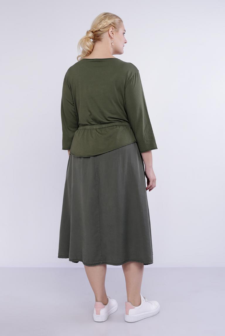Зеленое платье от Stella Milani с карманами