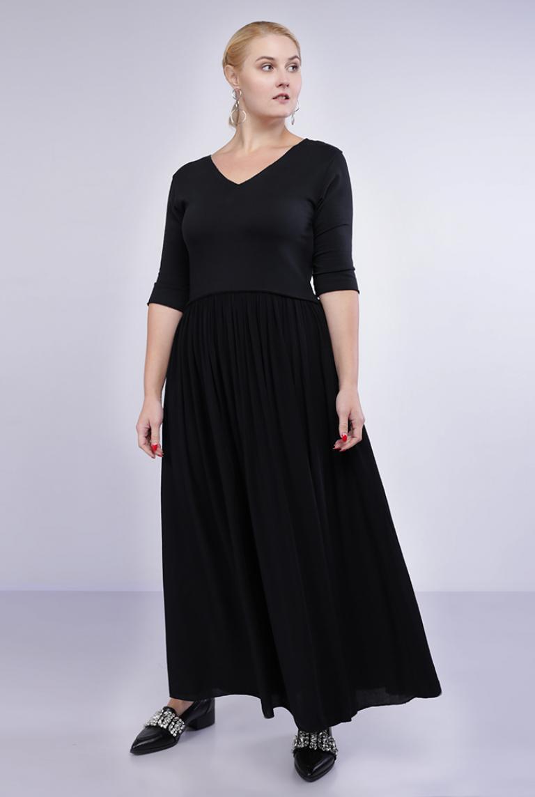 Платье черного цвета Stella Milani в пол