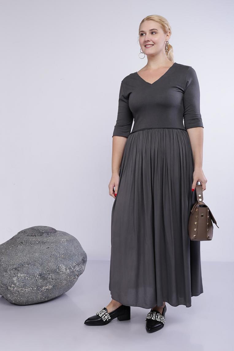 Платье темно-серого цвета Stella Milani в пол