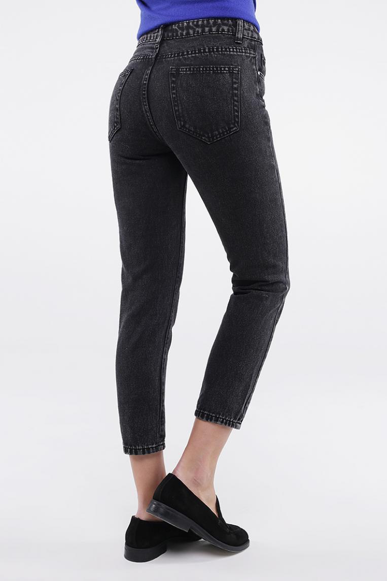 Классические укороченные джинсы черного цвета от Miss Bon Bon