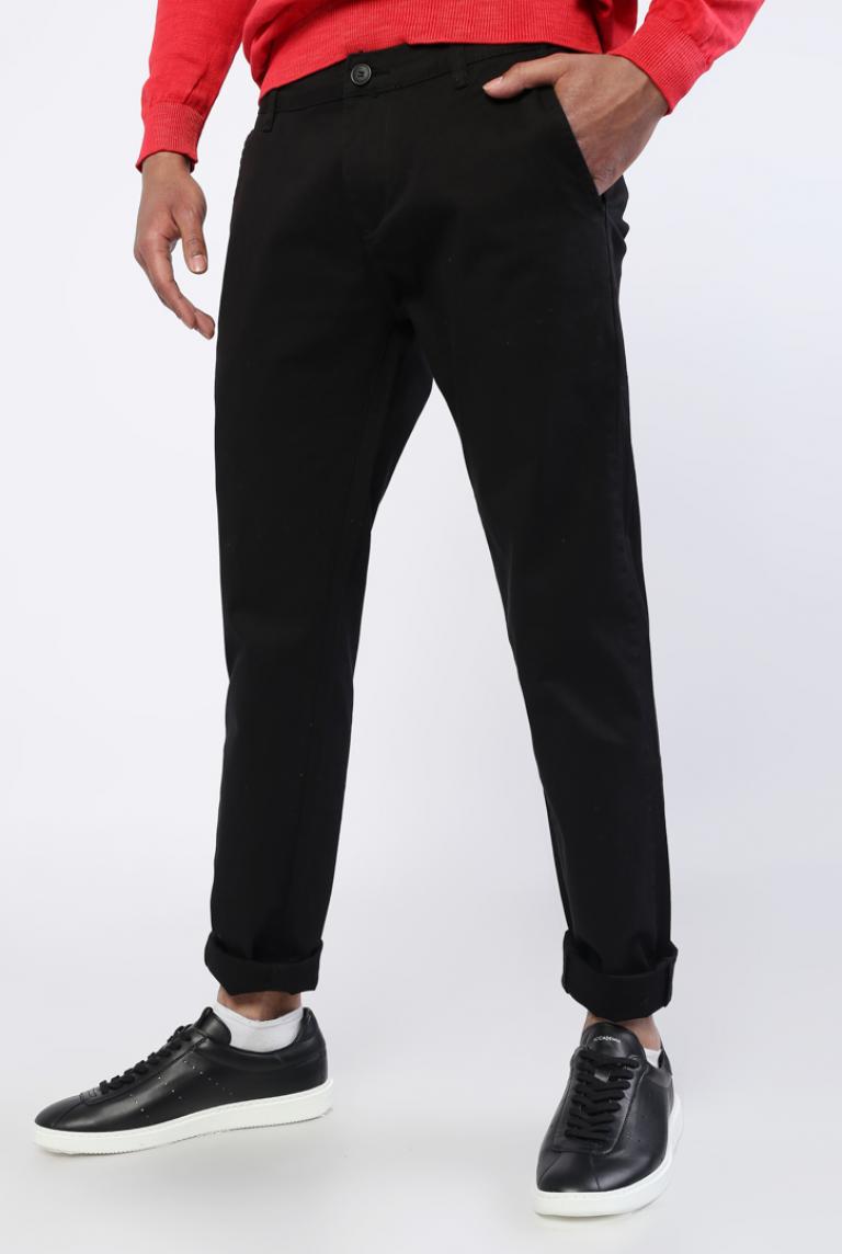 Черные брюки BRUNO LEONI из хлопковой ткани